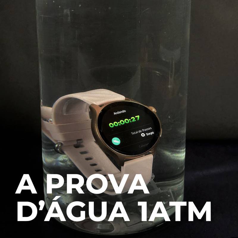 LIFE SMARTWATCH A PROVA D'ÁGUA 1 ATM AMOLED | BATERIA DE LONGA DURAÇÃO| 100 MODOS DE ESPORTES