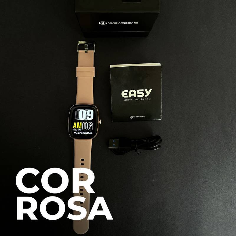 EASY SMARTWATCH A PROVA D'ÁGUA 1 ATM| BATERIA DE LONGA DURAÇÃO| 100 MODOS DE ESPORTES