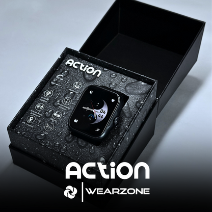 ACTION WEARZONE | Smartwatch Esportivo | A PROVA D'ÁGUA, GPS integrado e 7 Dias de Bateria