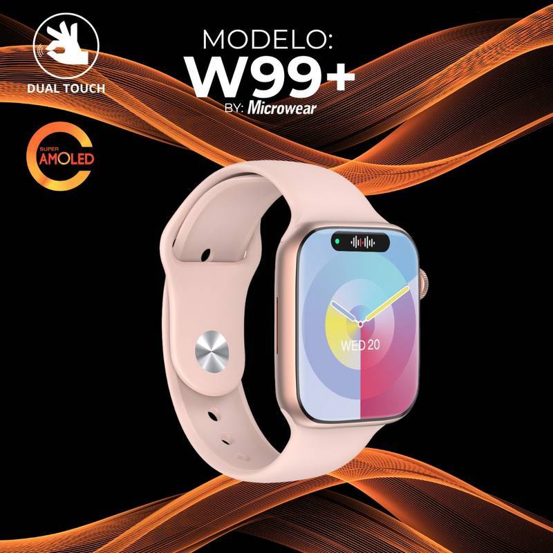W99+ Amoled | Série 9 | 45mm | Com Função 2 Gestos | 1GB