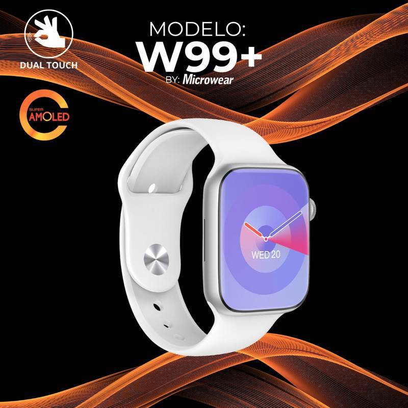 W99+ Amoled | Série 9 | 45mm | Com Função 2 Gestos | 1GB