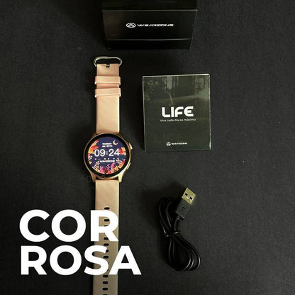 LIFE SMARTWATCH A PROVA D'ÁGUA 1 ATM AMOLED | BATERIA DE LONGA DURAÇÃO| 100 MODOS DE ESPORTES
