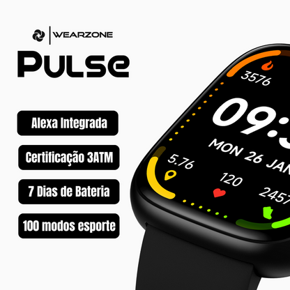 PULSE WEARZONE |  A PROVA D'ÁGUA | ALEXA integrada | Até 7 Dias de Bateria