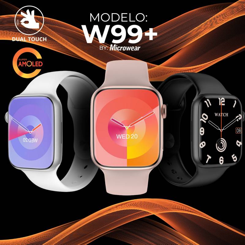 W99+ Amoled | Série 9 | 45mm | Com Função 2 Gestos | 1GB
