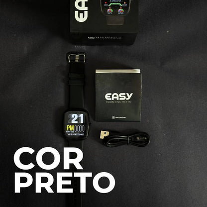 EASY SMARTWATCH A PROVA D'ÁGUA 1 ATM| BATERIA DE LONGA DURAÇÃO| 100 MODOS DE ESPORTES