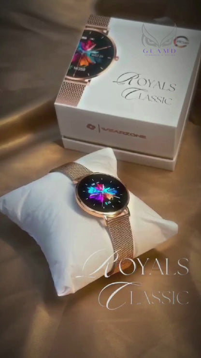 ROYALS CLASSIC WEARZONE | Smartwatch Elegante | AMOLED | VIDRO GORILLA GLASS até 3 Dias de Bateria