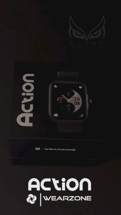 ACTION WEARZONE | Smartwatch Esportivo | A PROVA D'ÁGUA, GPS integrado e 7 Dias de Bateria