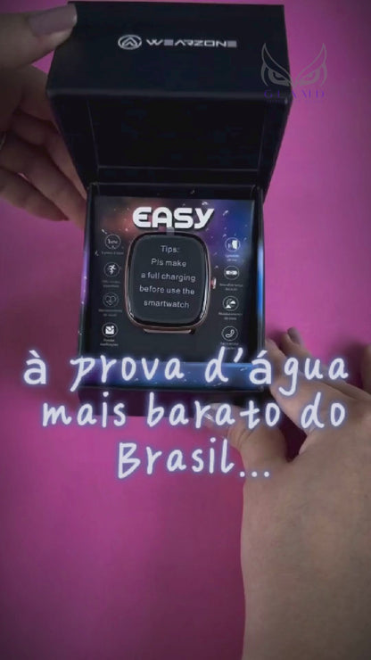 EASY SMARTWATCH A PROVA D'ÁGUA 1 ATM| BATERIA DE LONGA DURAÇÃO| 100 MODOS DE ESPORTES